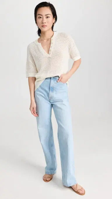 Varley Callie Knit Top Egret S | Thumbnail 5
