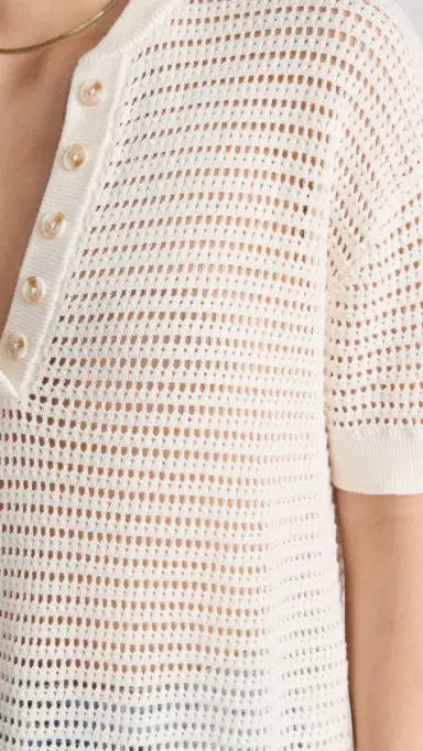 Varley Callie Knit Top Egret S | Thumbnail 6