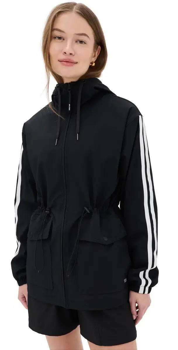 Reggie Water Repellent Jacket Black/White