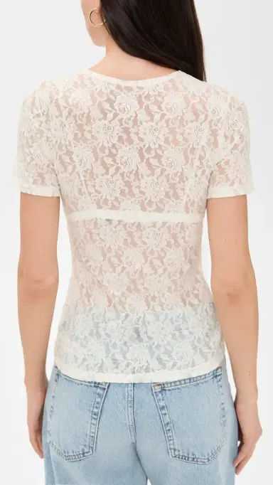 Hanky Panky Short Sleeve Top Marshmallow S | Thumbnail 3 Hanky Panky Short Sleeve Top Marshmallow S | Thumbnail 3