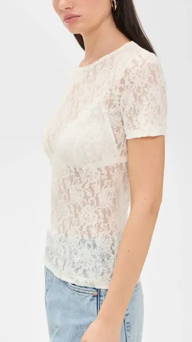 Hanky Panky Short Sleeve Top Marshmallow S | Thumbnail 4 Hanky Panky Short Sleeve Top Marshmallow S | Thumbnail 4
