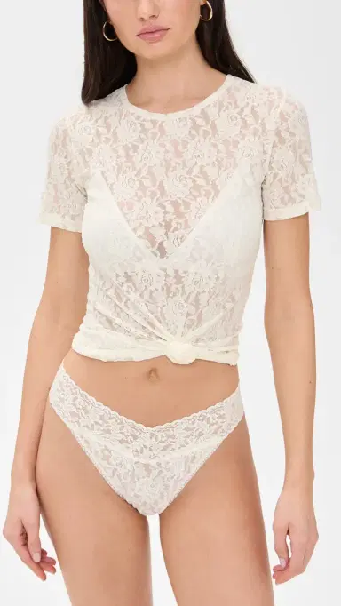 Hanky Panky Short Sleeve Top Marshmallow S | Thumbnail 6 Hanky Panky Short Sleeve Top Marshmallow S | Thumbnail 6