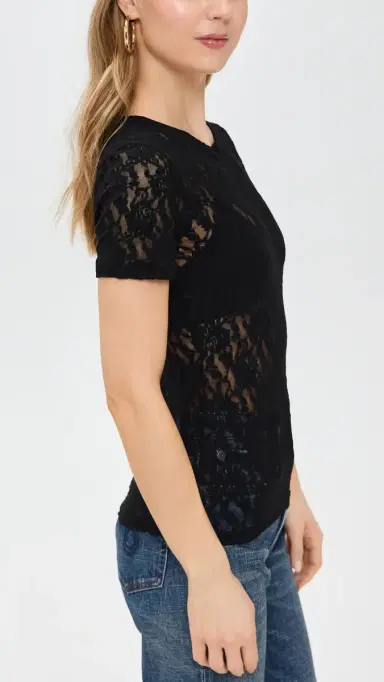 Hanky Panky Short Sleeve Top Black L | Thumbnail 4 Hanky Panky Short Sleeve Top Black L | Thumbnail 4