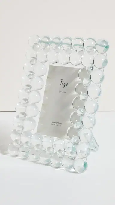 Tizo Design Clear Crystal Frame Multi Bubbles 4x6 | Thumbnail 2