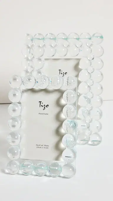 Tizo Design Clear Crystal Frame Multi Bubbles 4x6 | Thumbnail 6