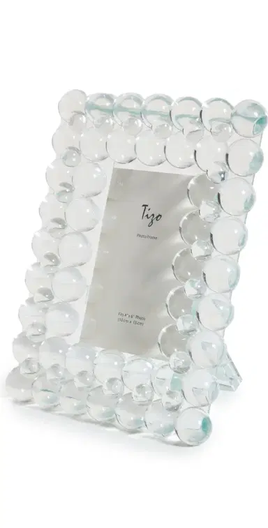 Tizo Design Clear Crystal Frame Multi Bubbles 4x6 | Thumbnail 1