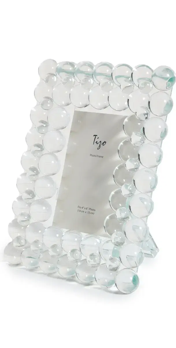Tizo Design Clear Crystal Frame Multi Bubbles 4x6 Clear One Size