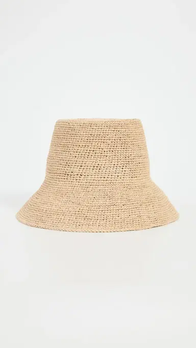 JANESSA LEONE Felix traw Bucket Hat Natural | Thumbnail 4