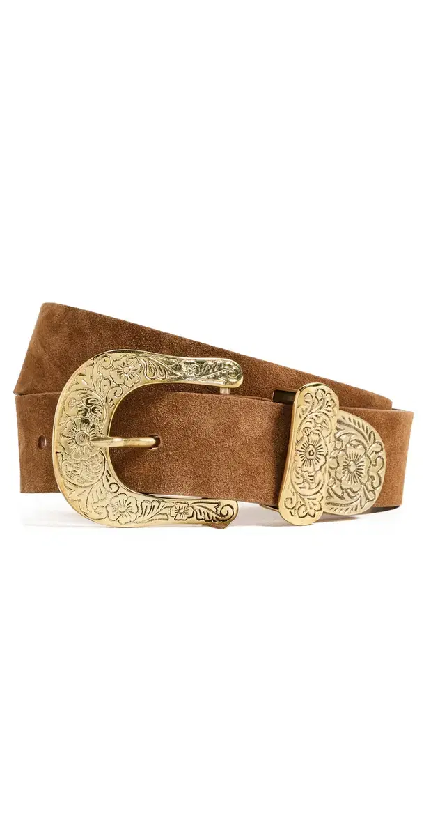Otera Wide uede Belt Cognac uede