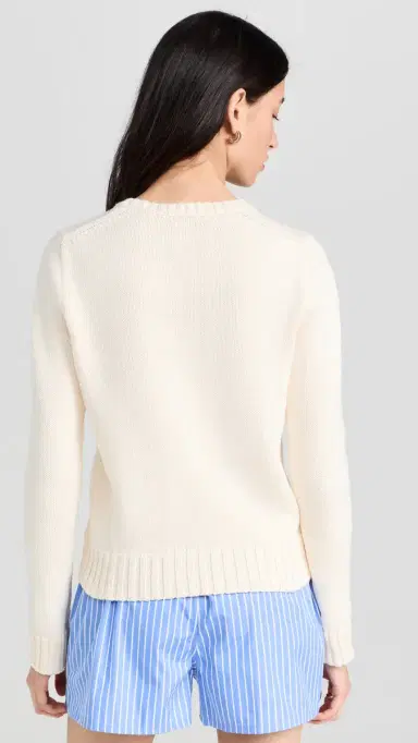 Polo Ralph Lauren Flag Pullover Sweater Parchment Cream | Thumbnail 3 Polo Ralph Lauren Flag Pullover Sweater Parchment Cream | Thumbnail 3