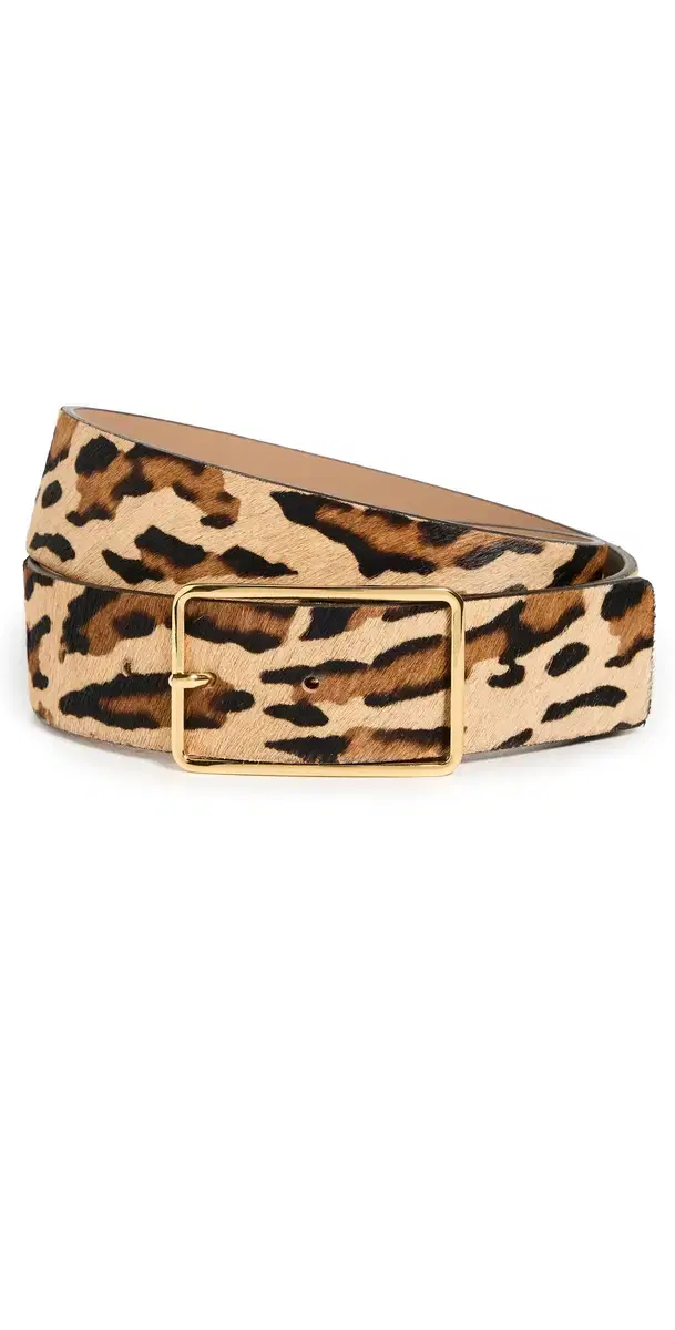 B-Low The Belt illa Calf Hair Belt Leopard Gold