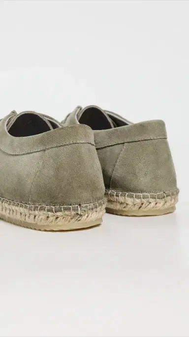 Frescobol Carioca Rodolfo Suede Espadrille Boots Pale Green | Thumbnail 3