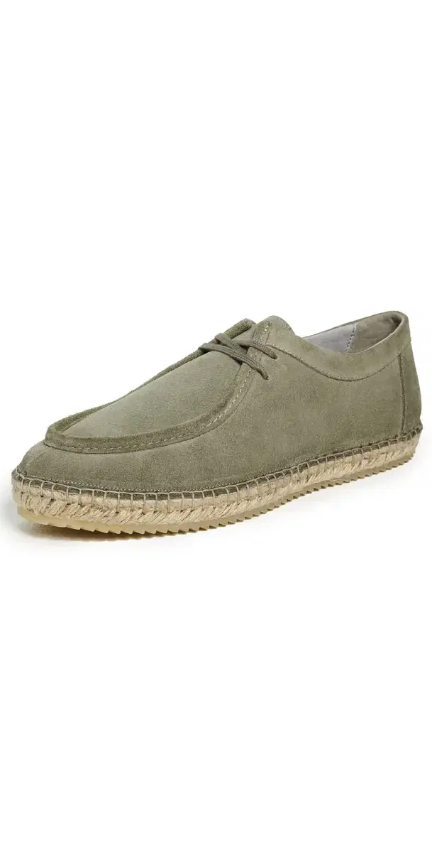Rodolfo Suede Espadrille Boots Pale Green