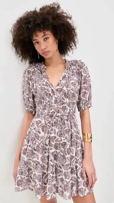 Ulla Johnson Soffia Short Sleeve Mini Dress Meadow | Thumbnail 2