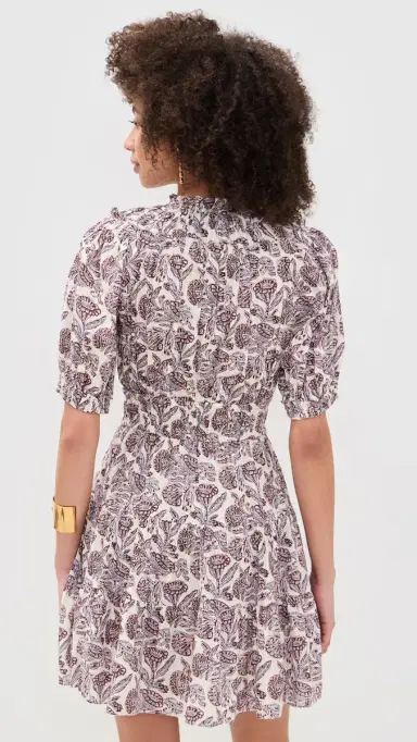 Ulla Johnson Soffia Short Sleeve Mini Dress Meadow | Thumbnail 3