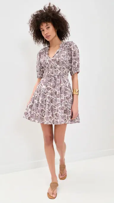 Ulla Johnson Soffia Short Sleeve Mini Dress Meadow | Thumbnail 5