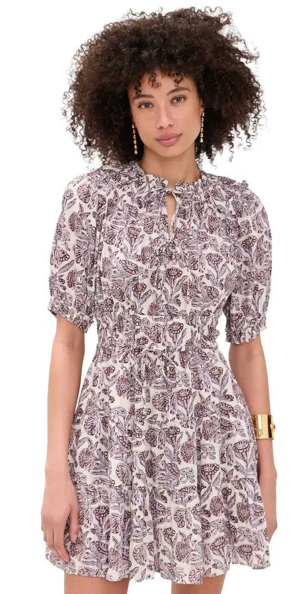 Soffia Short Sleeve Mini Dress Meadow