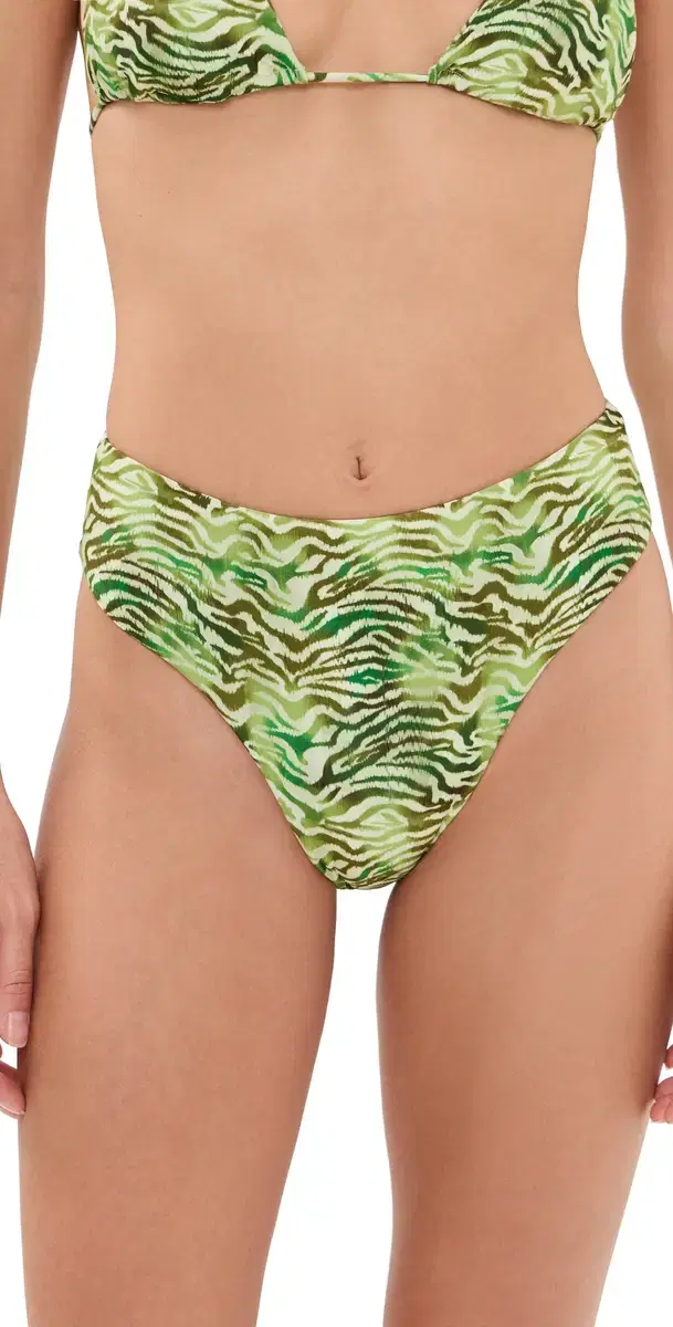 Peixoto Stella High Waist Bikini Bottoms Wild Grove