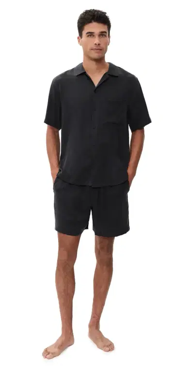 Lunya Washable Silk Button Up Short Set | Thumbnail 1