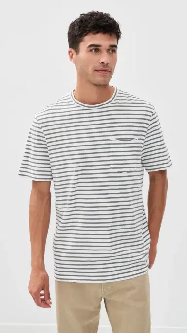 PAIGE Ramirez Tee Vintage Bonsai Stripe | Thumbnail 2