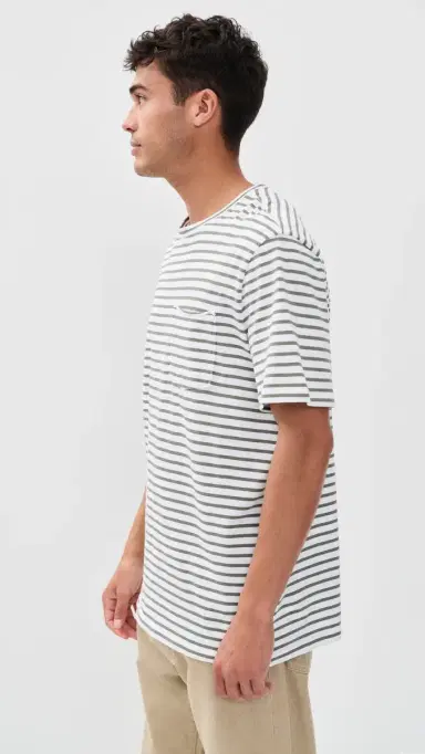 PAIGE Ramirez Tee Vintage Bonsai Stripe | Thumbnail 4