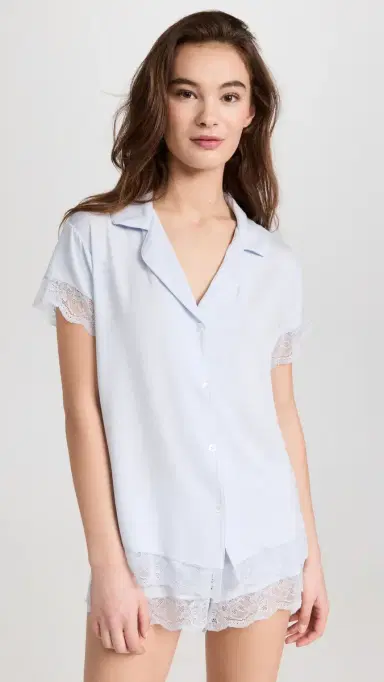 Eberjey Malou Short Pajama et Ice Blue | Thumbnail 2 Eberjey Malou Short Pajama et Ice Blue | Thumbnail 2