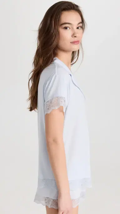 Eberjey Malou Short Pajama et Ice Blue | Thumbnail 4 Eberjey Malou Short Pajama et Ice Blue | Thumbnail 4