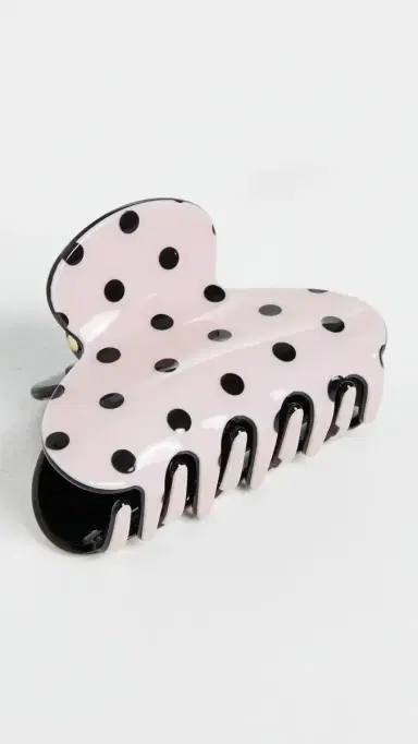 Lele Sadoughi Mini Polka Dot Claw Clip Blush One Size | Thumbnail 2
