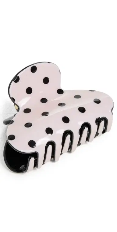 Lele Sadoughi Mini Polka Dot Claw Clip Blush One Size | Thumbnail 1