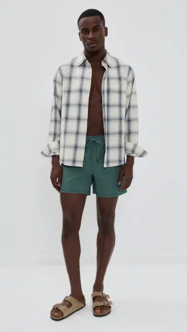 Fair Harbor The Bungalow Swim Trunks 5 seapine M | Thumbnail 5