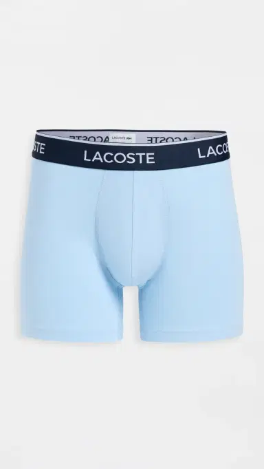 Lacoste Cotton Stretch Jersey Boxer Briefs 3 Pack Multi | Thumbnail 3 Lacoste Cotton Stretch Jersey Boxer Briefs 3 Pack Multi | Thumbnail 3
