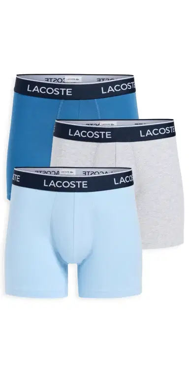 Lacoste Cotton Stretch Jersey Boxer Briefs 3 Pack Multi | Thumbnail 1 Lacoste Cotton Stretch Jersey Boxer Briefs 3 Pack Multi | Thumbnail 1