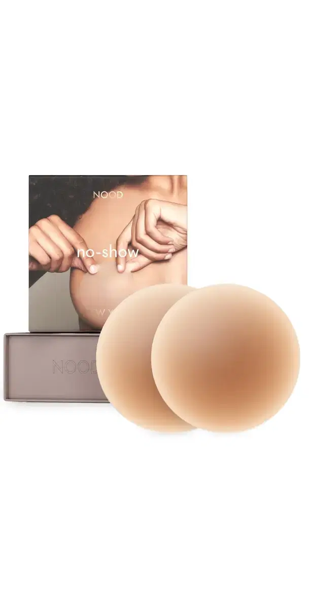 NOOD New York No Show Adhesive Nipple Covers  No. 5 Soft Tan