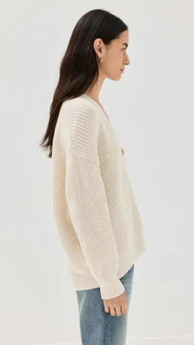 Jenni Kayne Cotton Cocoon Cardigan Ivory S | Thumbnail 4 Jenni Kayne Cotton Cocoon Cardigan Ivory S | Thumbnail 4
