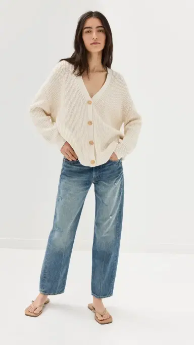 Jenni Kayne Cotton Cocoon Cardigan Ivory S | Thumbnail 5 Jenni Kayne Cotton Cocoon Cardigan Ivory S | Thumbnail 5