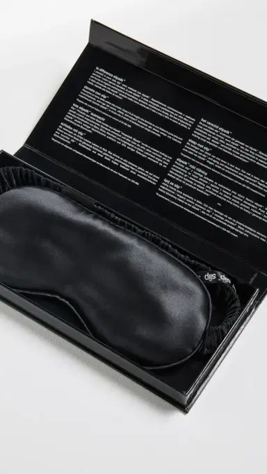 Slip Silk Sleep Mask Black One Size | Thumbnail 4