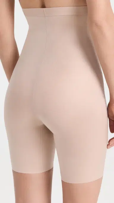 SPANX shape Invisible High-Waisted Mid-Thigh Short Champagne Beige | Thumbnail 3