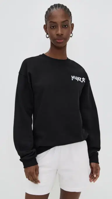 Hunza G Sweatshirt Black | Thumbnail 2