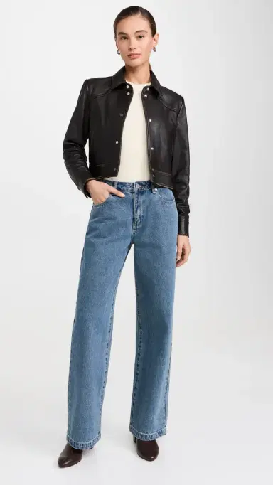 IRO Demet Leather Jacket Brown 40 | Thumbnail 5
