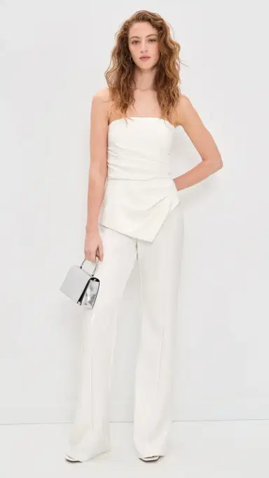 BLACK HALO Rockie Jumpsuit Porcelain 0 | Thumbnail 5