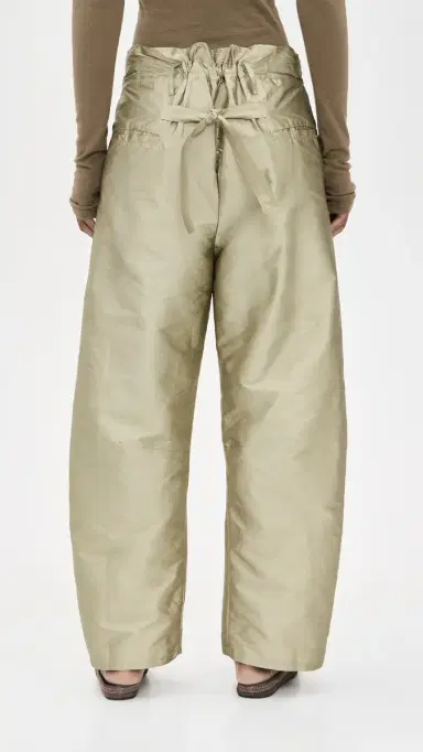 CHAN LUU Techno Taffeta Barrel Pants Sage | Thumbnail 4