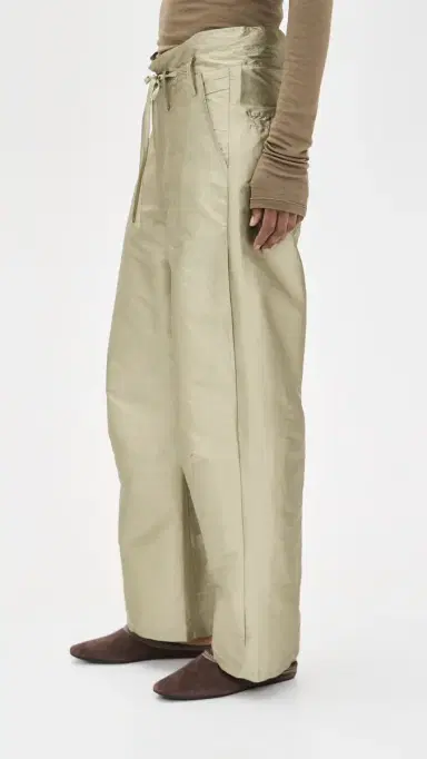 CHAN LUU Techno Taffeta Barrel Pants Sage | Thumbnail 5