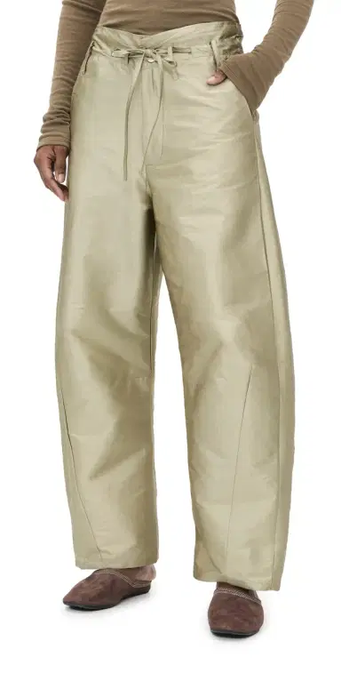 CHAN LUU Techno Taffeta Barrel Pants Sage | Thumbnail 1