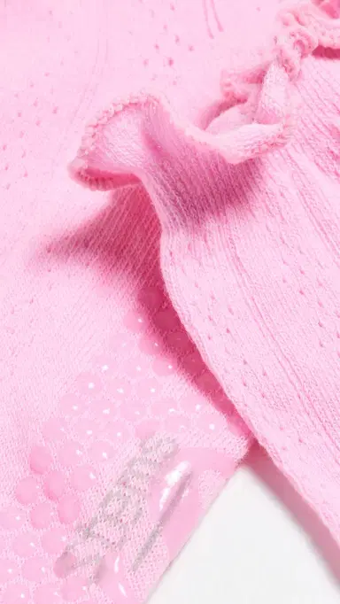 Stems Pointelle Grip Socks Blush One Size | Thumbnail 3