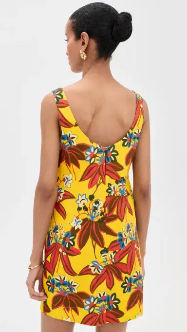 ALÉMAIS Leo Embroidered Mini Dress Multi | Thumbnail 3