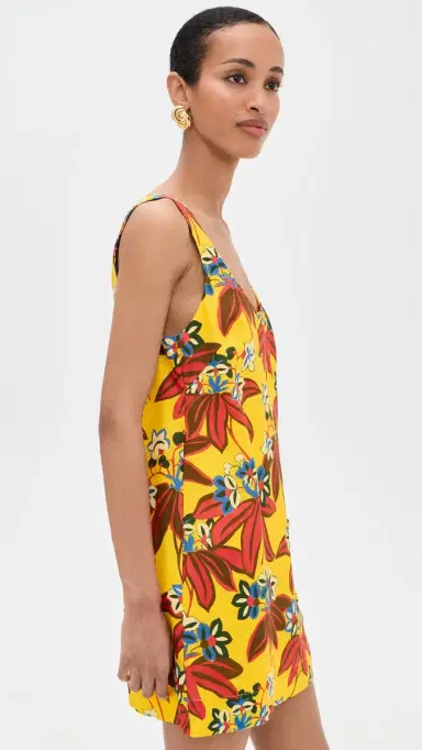 ALÉMAIS Leo Embroidered Mini Dress Multi | Thumbnail 4