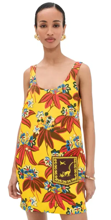 ALÉMAIS Leo Embroidered Mini Dress Multi | Thumbnail 1