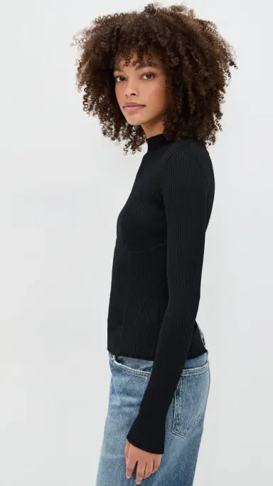 LE BOP Adele Knit Top Black M | Thumbnail 4