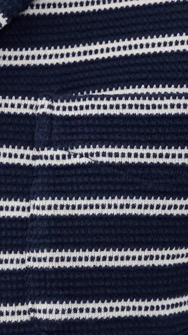 Polo Ralph Lauren Short Sleeve Stripe Knit Collared Shirt Newport Navy/Pale Cream | Thumbnail 6