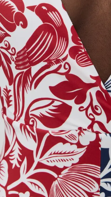 Farm Rio Cashew and Birds One Piece Cashew And Birds Red And Blue S | Thumbnail 6 Farm Rio Cashew and Birds One Piece Cashew And Birds Red And Blue S | Thumbnail 6